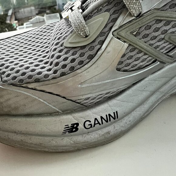 GANNI x New Balance Silver and Pink FFT Trainers - Picture 7 of 9